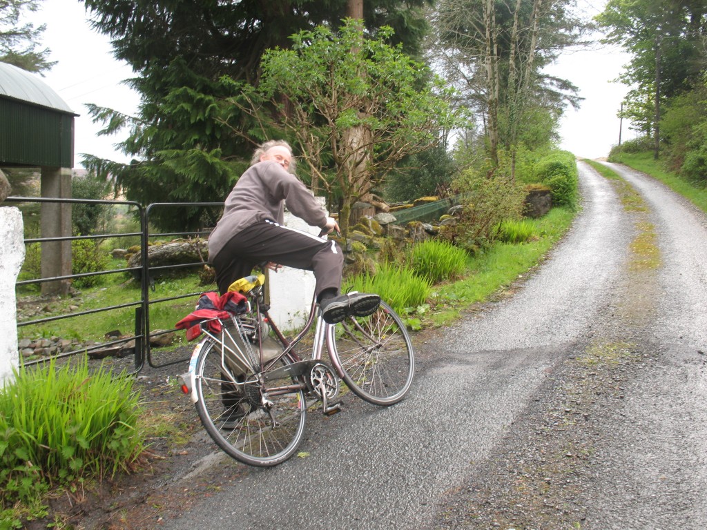 bennie op fiets